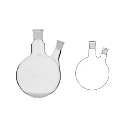 Omsons Germany 5000 ml Angular Two Neck Round Bottom Flask 124/31 image 3