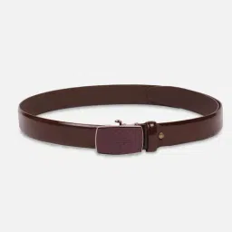 Peter England Brown Leather Casual Belt-image-94