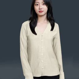 Zink London Off White Straight Fit Shirt-image-78