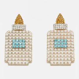 Sohi Gold Plated Designer Stone Drop Earrings-image-11