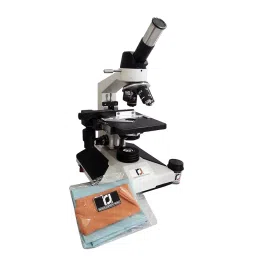 MAURYA SCIENTIFIC Monocular Student Compound Microscope with Semi Plan Objectives Magnification 10x, 15x-4