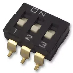 OMRON ELECTRONIC COMPONENTS SWITCH, DIP, 3 WAY, SEALED, A6S3102H-20