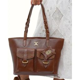 Hidesign SAHARA Tan Solid Large Tote Handbag-image-16