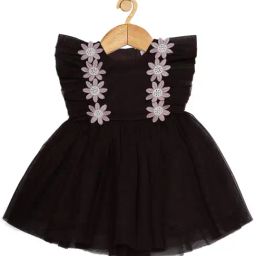 Creative Kid's Girls Brown Floral Dress-picture-7