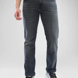 Spykar Grey Regular Fit Jeans-image-7