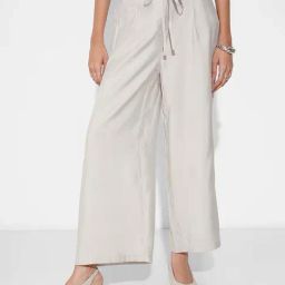 Annabelle By Pantaloons Off White Flared Fit Trousers-picture-15