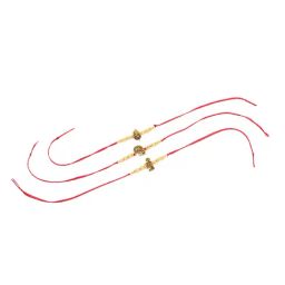 NVR Men Set of 3 Gold Toned Designer Ganesh Ji Thread Rakhi, Combo for Rakshabandhan image 3