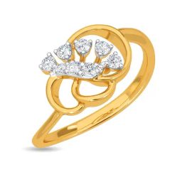 Kisna Diamond & Gold Jewellery Taba 14k (585) Diamond & Gold Ring For Women-image-12