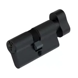 Hettich Euro Profile Cylinder Lock HBCL 70 One Side Knob and One Side Coin Slot Black Finish 50 mm Door Thickness-picture-26