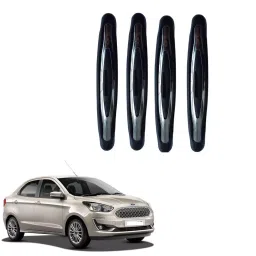 SPREADX Plastic Car Compact Black Colour Elegant Door Guard Protection Universal Type  Suitable for Ford Aspire Type-2 (Set of 4 Pcs)-19