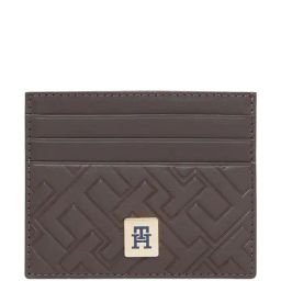 TOMMY HILFIGER Ardfin Brown Textured Card Holder-59