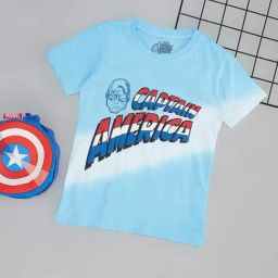 Pantaloons Junior Boys Blue Cotton Printed T-Shirts-picture-48