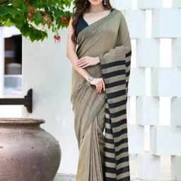Beatitude Beige Handloom Cotton Saree-picture-29