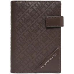 TOMMY HILFIGER Lothian Brown Textured Card Holder-image-7