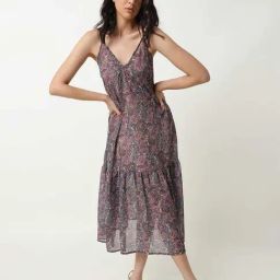 RAREISM Pink Polyester Printed Sleeveless Dress-image-24