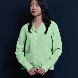 Zink London Mint Green Straight Fit Shirt-image-94