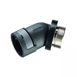 Kopex 45° Elbow Conduit Fitting 17 mm Nominal Size 20 mm Nylon 12 Black IP68 rating, 7TCA297120R0353NEAV0404 (Pack of 4)-image-65