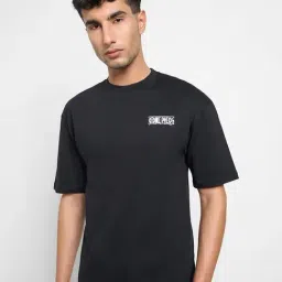 Sf Jeans By Pantaloons Black Cotton Relaxed Fit Printed T-Shirt-image-84