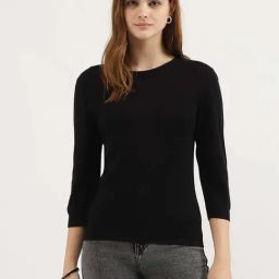 United Colors of Benetton Black Regular Fit T-Shirt-image-74