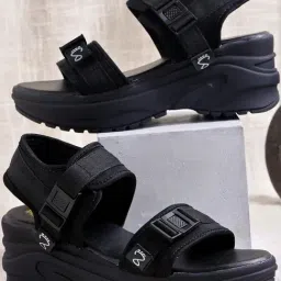 Shoetopia Kids Black Floater Wedges-picture-35