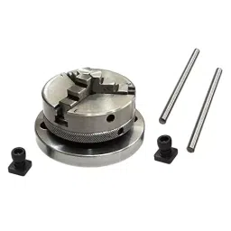 A.D INTERNATIONAL Self Centering Chuck Size 65 mm and 3 Jaw with Back Plate & T-Nuts for Milling Machine, XC-33E4-YZH6-38
