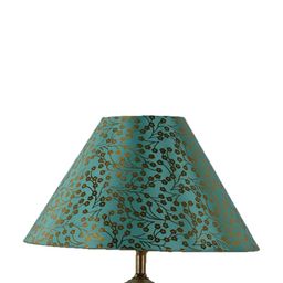BrightDaisy Green Printed Terracotta Frusturical Shaped Table Lamp image 4