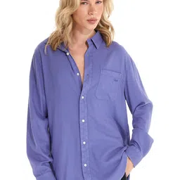 GUESS Classic Spread Collar Shirt-image-65