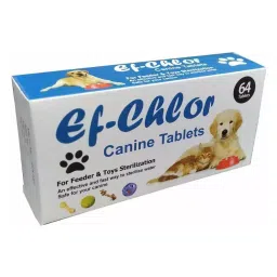 Ef Chlor Canine Tablets for Pet Toys & Food Container Cleaning (Pack of 64 Tablets)-image-15
