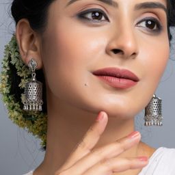 Lotus Jhumka Earrings-image-76