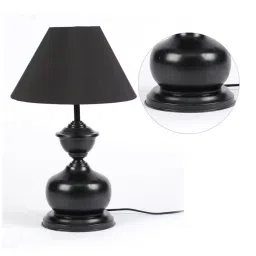 Tucasa NTU-56 B-22 Table Lamp with Metal Base (Black)-36