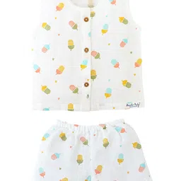 Honcho Baby Printed Organic Cotton Sleeveless Top-12