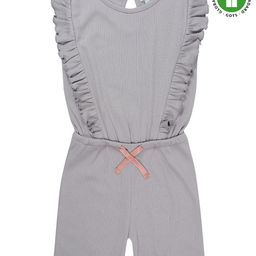 Lilly + Sid Frill Sleeves 100% Organic Cotton Jumpsuit - Grey-picture-23