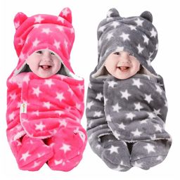 Oyo Baby All Season Hooded Wearable Blanket Cum Sleeping Bag Star Pink and Grey Pack Of 2-image-93