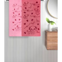 FABINALIV Set of 2 Multicolor Cartoon 300 GSM Cotton Kids Bath Towels (115X60 cm)-image-71