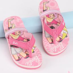 Kidsville Mattel Featuring Barbie Printed Flip Flops -  Pink-picture-12
