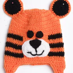 MayRa Knits Hand Knitted Crochet Animal Designed Cap - Orange-picture-2