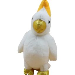 Tickles Cute Parrot Soft Stuffed Plush Animal Toy for Kids Birthday Gift (Color: White; Size: 25 cm)-15
