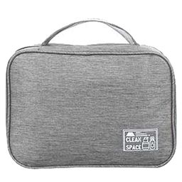 House of Quirk Travel Cosmetic Travel Bag For Men With Hanging Hook, Hanging Toiletry Bag, Waterproof Makeup Cosmetic Bag Travel Organizer For Accessories Grey - W-17 Cm-picture-33