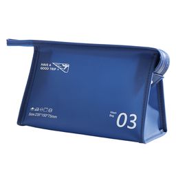 Uninest Travel Toiletary Cosmetic Bag for Women, Portable and Multifunctional Daily Use Essentials Pouch (Dark Blue)-picture-12