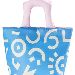 House of Quirk Insulated Lunch Bag for Office School & Travel Leakproof Tiffin Carry Bag for Men & Women Stylish Printed Cooler Organizer - Blush Geo Blue-picture-6