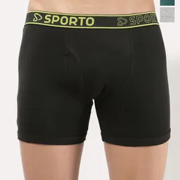 Sporto by Macho Pack Of 3 Mid Rise Trunks M1030_G(1)-Olv(1)-Prt(1)-L-G_Olv-picture-34