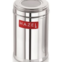 HAZEL Stainless Steel Kitchen Container with Transparent Lid Top See Through Kitchen Container Set with Matt Finish Multipurpose Container for Kitchen Storage Silver - 800 ml image 2