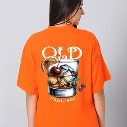 Besick Graphic Printed Round Neck Oversized Cotton T-shirt-picture-13