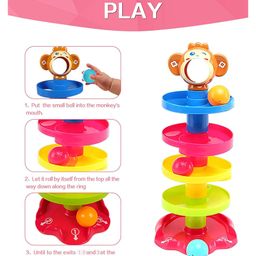 Lattice 5-Layer Rolling Ball Drop Tower Toy for Toddlers image 5