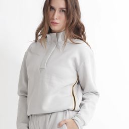 RAREISM Mock Collar Cotton Sweatshirt-image-7