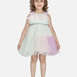 Peppermint Girls Multicolor Solid Dress-picture-23