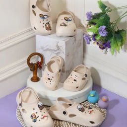 Truffle Collection Boys Beige Clogs-image-6