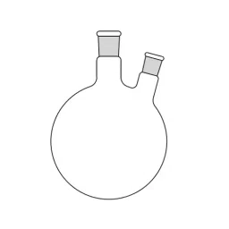 Omsons Germany 5000 ml Angular Two Neck Round Bottom Flask 124/27 image 2