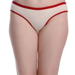 AROUSY Off-White Cotton Polka Dots Hipster Panty-image-71