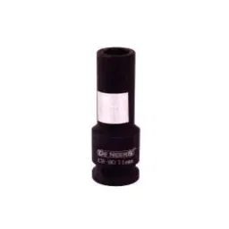 De Neers 12.5 mm (1/2 Inch) Drive Heavy Duty Hex Impact Socket, Size 25 mm, IMP-N-25D-34